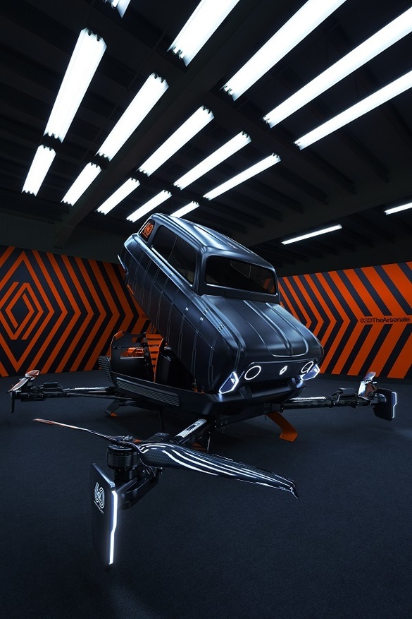 VIDEO & FOTO Renault prezintă un vehicul inedit, versiunea zburătoare a lui R4