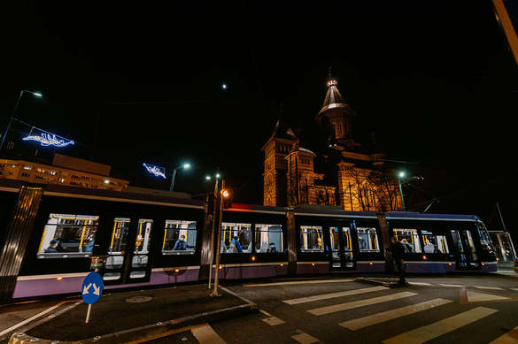 FOTO Primul tramvai nou cumpărat la Timișoara în ultimii peste 30 de ani