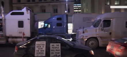 VIDEO ”Convoi al libertății” de camionagii, în grevă împotriva vacicnării obligatorii anticovid, la Ottawa