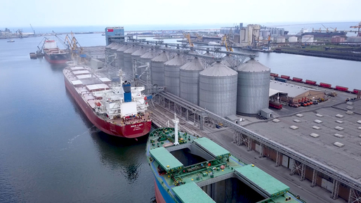 Cel mai mare trafic de mărfuri din istoria porturilor maritime românești