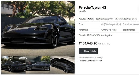 Vânzările de mașini online iau amploare. Porsche a ajuns la 26 de țări, inclusiv România, în care pot fi comandate mașinile direct pe internet