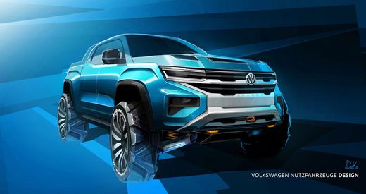 FOTO Volkswagen a publicat primele imagini cu viitorul pick-up Amarok