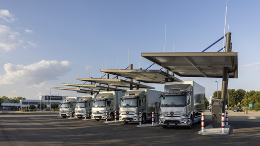 Mercedes-Benz Trucks deschide primul parc de încărcare pentru camioane, pentru clienții care vor să treacă la propulsia electrică