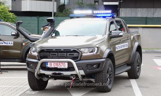 VIDEO&FOTO Poliția de Frontieră și-a cumpărat 50 de Ford Ranger Raptor, cel mai puternic pickup de pe piață. Câștigător - fosta companie a lui Florin Călinescu