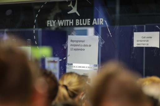 GALERIE FOTO Imaginile haosului din aeroportul Otopeni după ce Blue Air a suspendat toate cursele cu plecare din România 