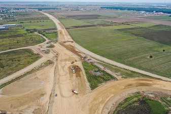 Evoluție slabă pe lotul 3 al A0 Sud. CNAIR amenință cu rezilierea contractului