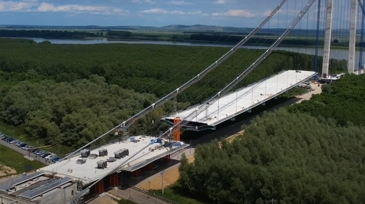 DOCUMENT Detalii legate de terminarea podului de la Brăila, "Golden Gate-ul României" - VIDEO