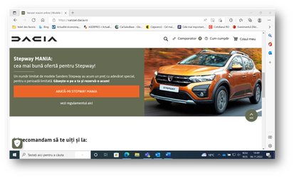 Dacia, record de mașini vândute online 