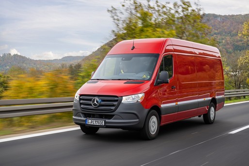 VIDEO Mercedes a reușit să parcurgă cu noul eSprinter, în trafic real, aproape 500 km