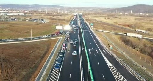 VIDEO Primii kilometri din autostrada Sibiu-Pitești - inaugurați