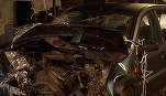VIDEO Un șofer a intrat cu mașina într-o pizzerie din Popești Leordeni. A ajuns direct în bucătărie
