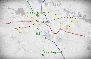 Noua magistrală de metrou din București. Traseul M4 Gara de Nord - Gara Progresul, lansat. Unde vor fi stațiile