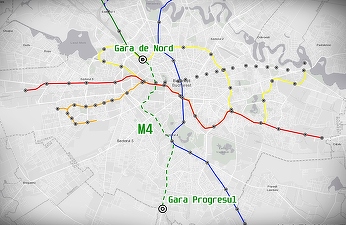 Noua magistrală de metrou din București. Traseul M4 Gara de Nord - Gara Progresul, lansat. Unde vor fi stațiile