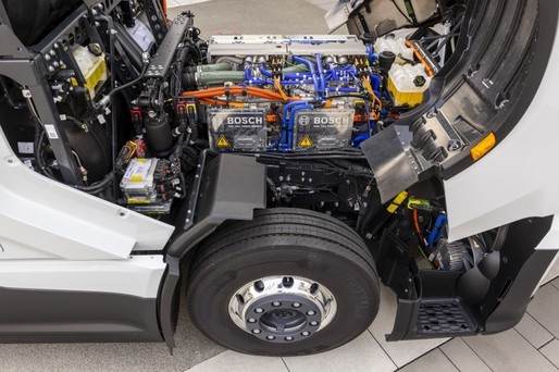 Bosch a demarat producția de serie a modulului de propulsie fuel-cell pentru camioane