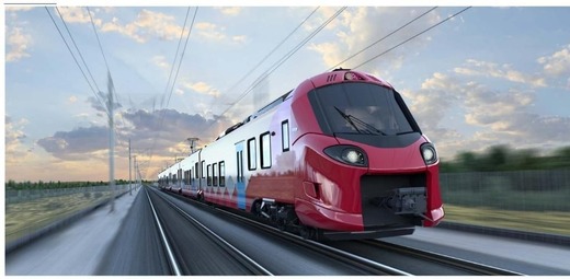 FOTO Alstom a prezentat primul tren Coradia Continental alimentat cu baterii, care are o autonomie de până la 120 de kilometri