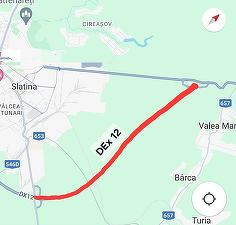 Trafic închis pe Drumul Expres Craiova-Pitești, pentru a se putea executa lucrările de racordare a tronsonului 2 cu tronsonul 3