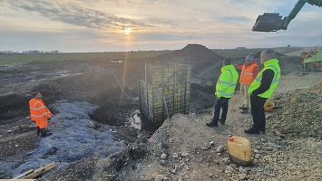FOTO Primele nemulțumiri de la Guvern pentru Autostrada Bucureștiului după o inspecție neanunțată