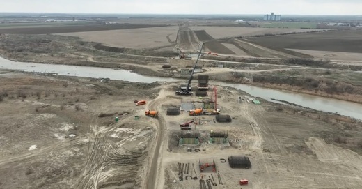 VIDEO Imagini aeriene de pe Autostrada Moldovei. Unde au ajuns muncitorii lui Umbrărescu