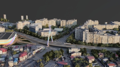 FOTO Primarul sectorului 4 prezintă cum va arăta un nou pasaj rutier modern