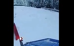 VIDEO Zăpadă mare pe Transfăgărășan. Drumul dintre Bâlea Cascadă și Piscul Negru rămâne în continuare închis