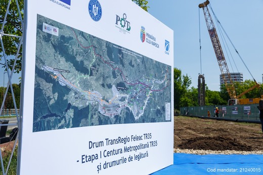 FOTO Au început lucrările la Centura metropolitană a Clujului