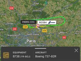 Un avion Tarom s-a întors pe aeroportul din Paris după ce a lovit un stol de păsări