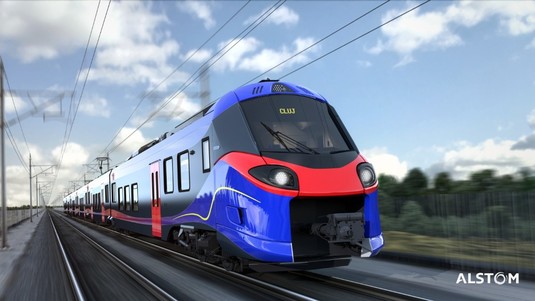 Al doilea tren nou de la Alstom pentru România a ajuns la centrul de teste de la Făurei