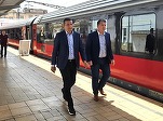 FOTO Grindeanu s-a dus la Gara de Nord pentru 5 vagoane și 2 locomotive 