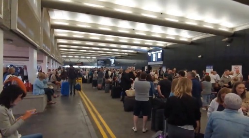 VIDEO Haos pe Aeroportul Manchester din cauza unei pene de curent