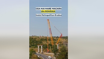 VIDEO Se suspendă traficul rutier lângă Băile Felix. Vine cea mai mare macara din România 