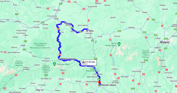 HARȚI Patru rute alternative posibile după închiderea circulației pe Valea Oltului