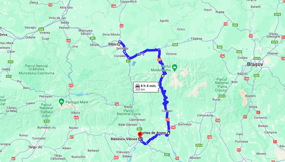 HARȚI Patru rute alternative posibile după închiderea circulației pe Valea Oltului