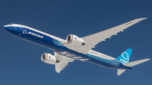 Boeing a început testele de zbor pentru certificarea avionului 777-9