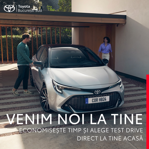 Mobilitate maximă: Toyota București Sud introduce test drive-ul la domiciliu