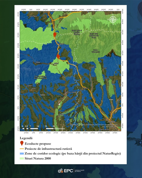 FOTO Plan - Încă o barieră cu ecoducte pe autostrada Sibiu – Pitești