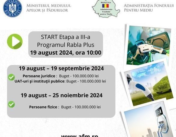 FOTO O nouă sesiune a programului de înnoire a parcului auto „Rabla Plus”