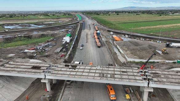 VIDEO&FOTO Umbrărescu avansează puternic la Autostrada Buzău - Focșani