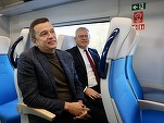 FOTO Sorin Grindeanu, după ce a mers cu primul tren electric achiziționat în ultimii 35 de ani: Până în ianuarie 2026 urmează să vină alte 37 de garnituri noi de tren. Prima va intra tot spre Brașov, următoarele spre Constanța și Craiova