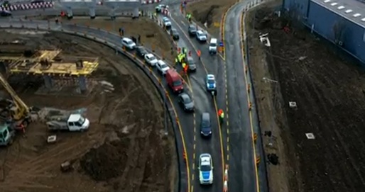 VIDEO Constructorii chinezi au deschis un lot din prima și singura autostradă construită de ei în România