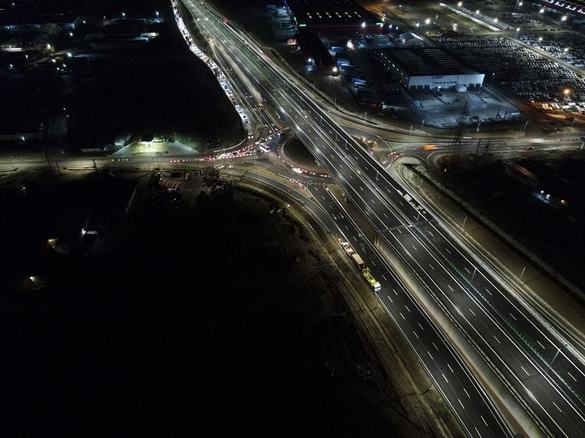 VIDEO&FOTO Ultimele pregătiri pentru deschiderea unui nou tronson de autostradă 