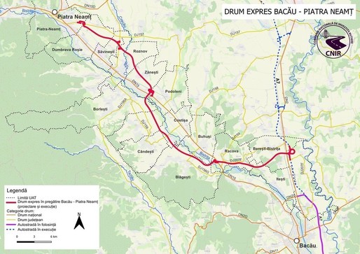 A fost lansată licitația pentru proiectarea și execuția Drumului Expres Bacău-Piatra Neamț