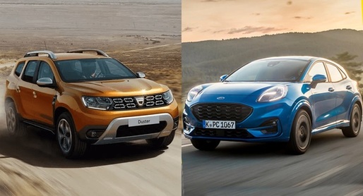 CONFIRMARE Dacia Sandero triumfă pe piața europeană. Dacia Duster și Ford Puma, în Top 5 SUV-uri subcompacte. Locul 1, disputat de două modele