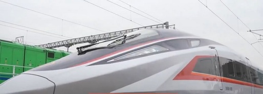 VIDEO China lansează un tren care poate atinge o viteză de 400 de kilometri pe oră