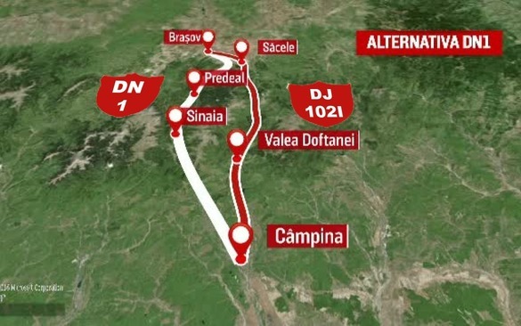 HARTĂ Alternativa DN1 ar putea fi gata în 3 ani