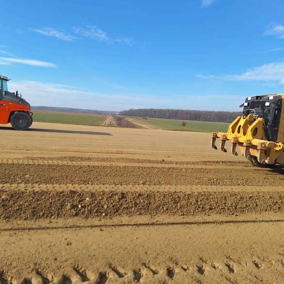 FOTO Grecii progresează rapid spre finalizarea autostrăzii A0 Sud Lot 3, cu un pasaj impresionant 