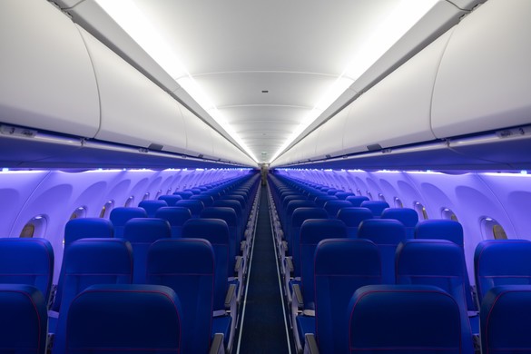 FOTO Wizz Air primește prima aeronavă dotată cu o cabină de tip airspace a Airbus