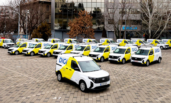 FOTO DIGI a achiziționat de la Ford Romania peste 470 de autoutilitare Ford Transit Courier