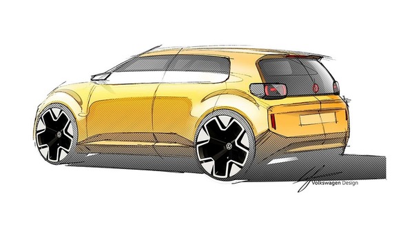 FOTO Volkswagen lansează schițe cu ID.EVERY1, conceptul viitoarei electrice de 20.000 de euro
