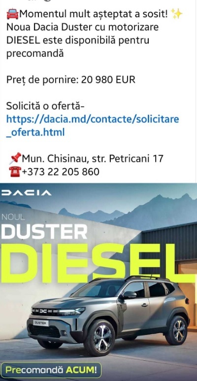 ULTIMA ORĂ FOTO Dacia lansează noul Duster diesel