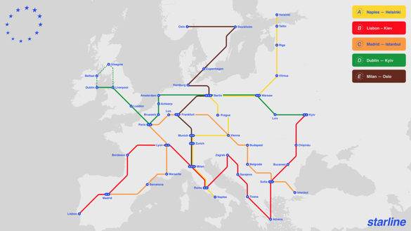 FOTO Plan revoluționar - Metrou care va lega 39 de orașe europene, inclusiv Bucureștiul